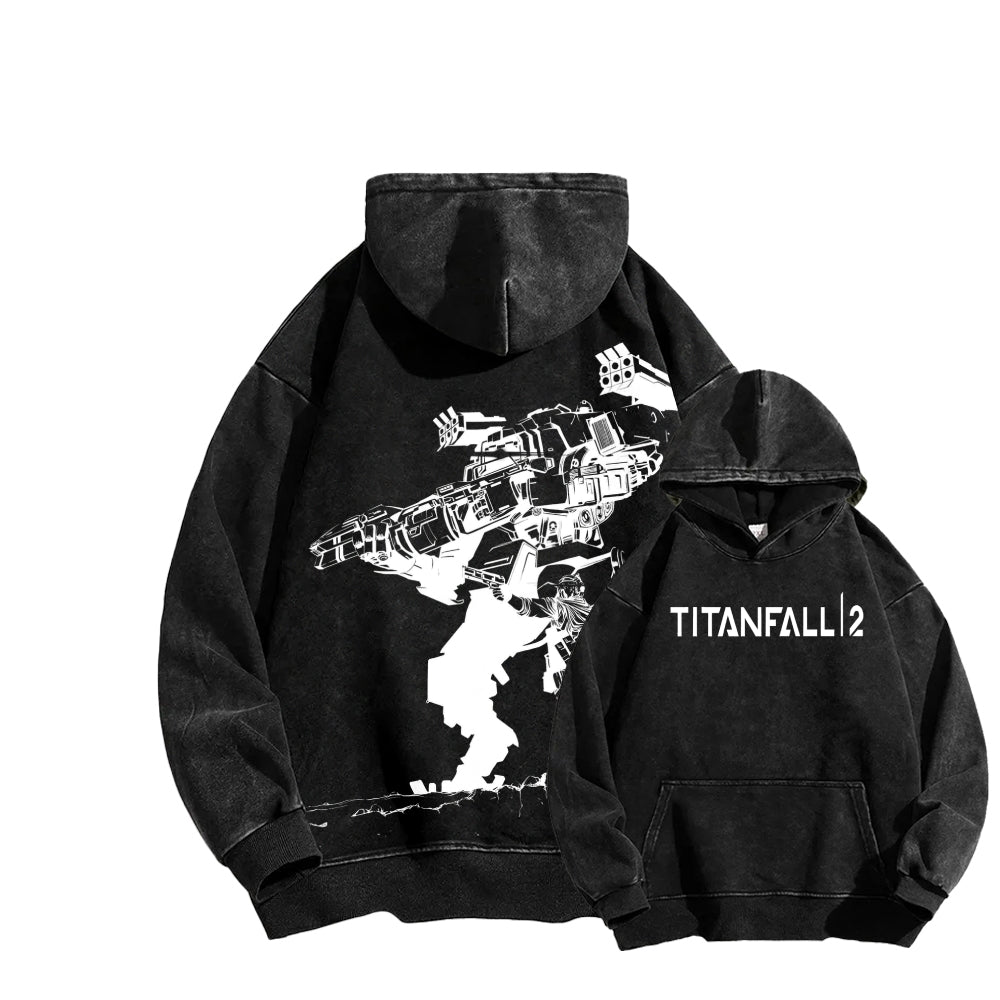 TITANFALL Unisex Washed Hoodie 2601007902