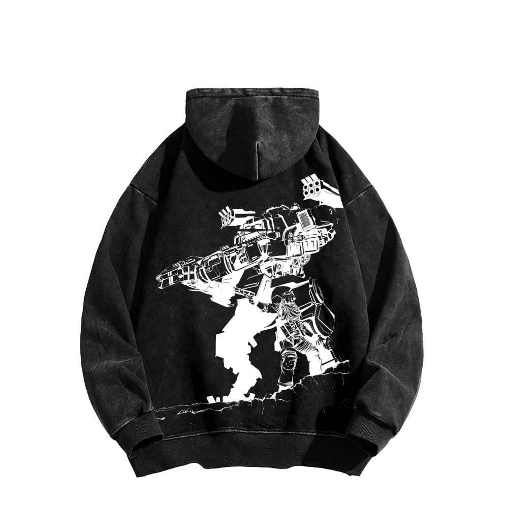TITANFALL Unisex Washed Hoodie 2601007902
