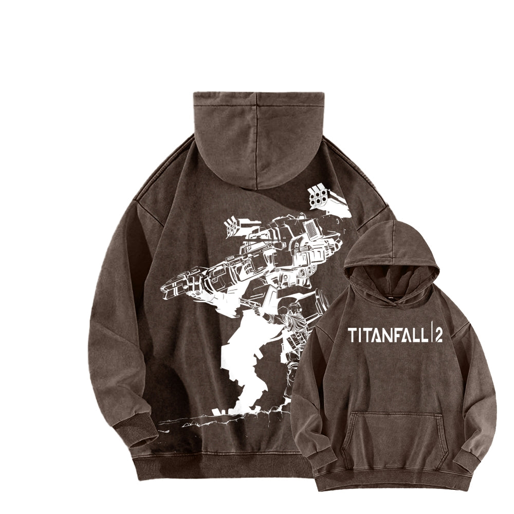 TITANFALL Unisex Washed Hoodie 2601007902