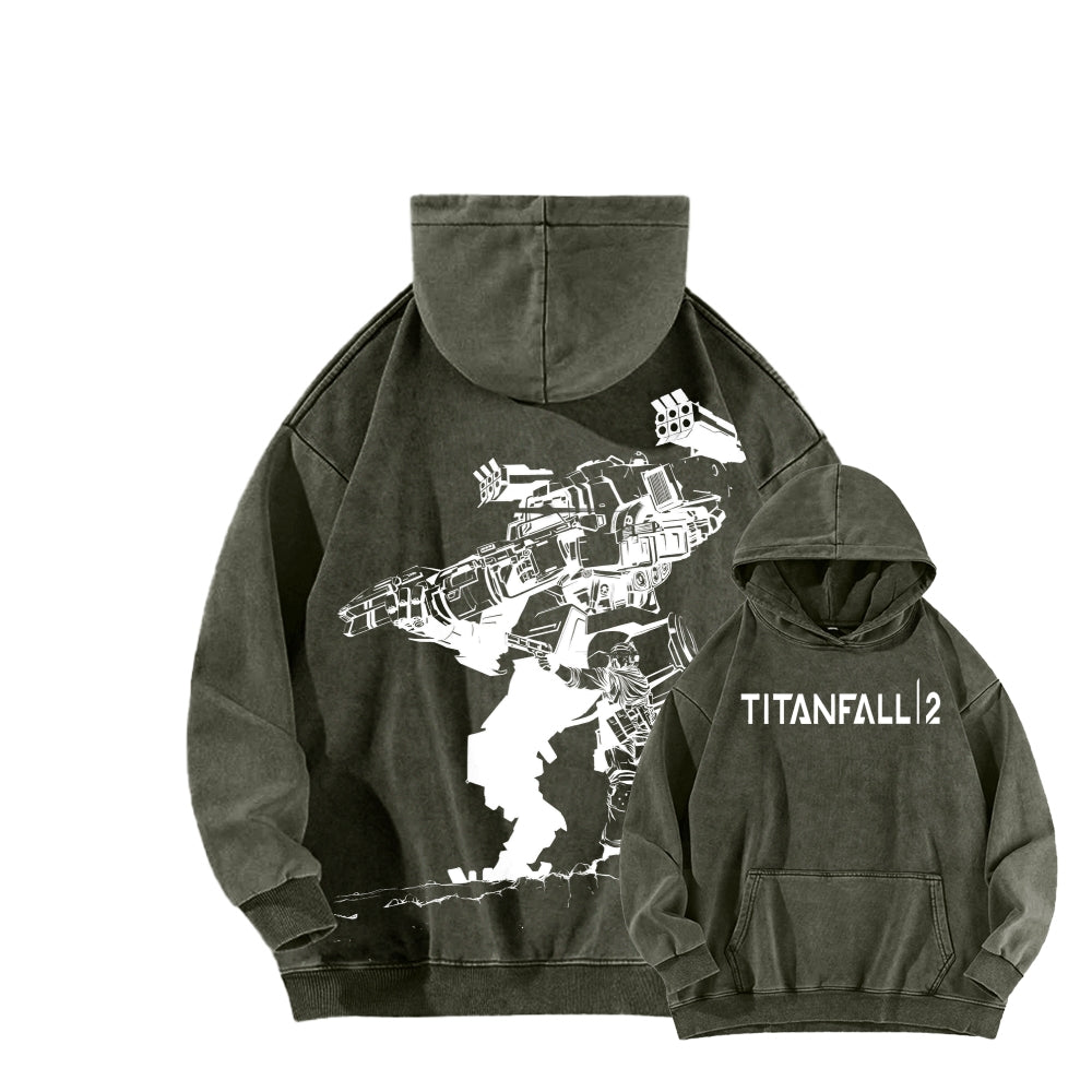 TITANFALL Unisex Washed Hoodie 2601007902