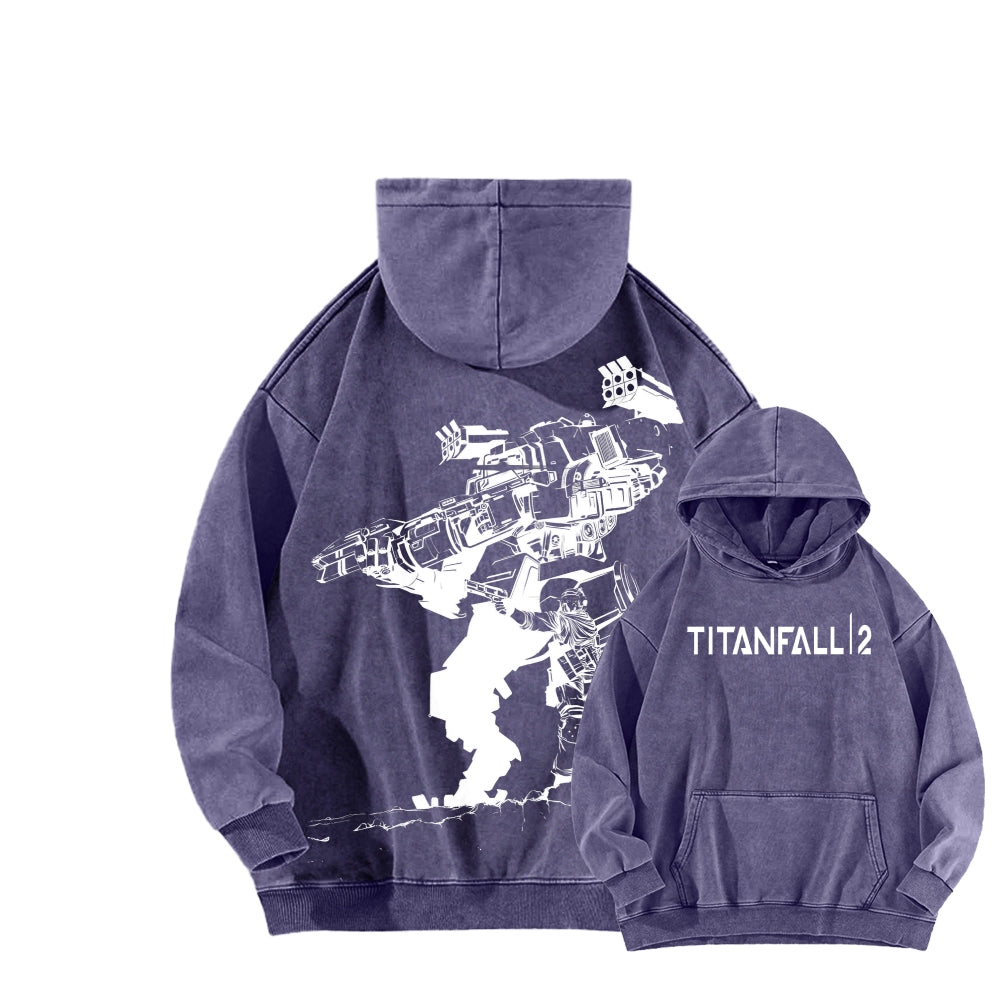 TITANFALL Unisex Washed Hoodie 2601007902