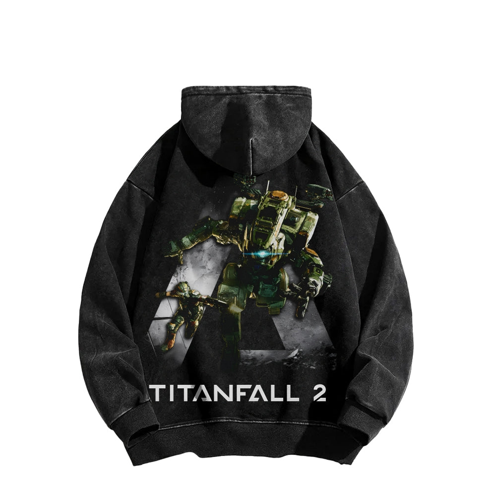 TITANFALL Unisex Washed Hoodie 2601007904