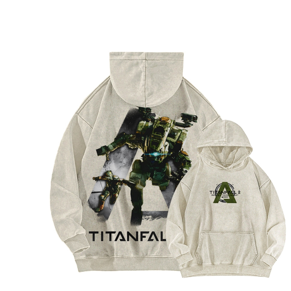 TITANFALL Unisex Washed Hoodie 2601007904