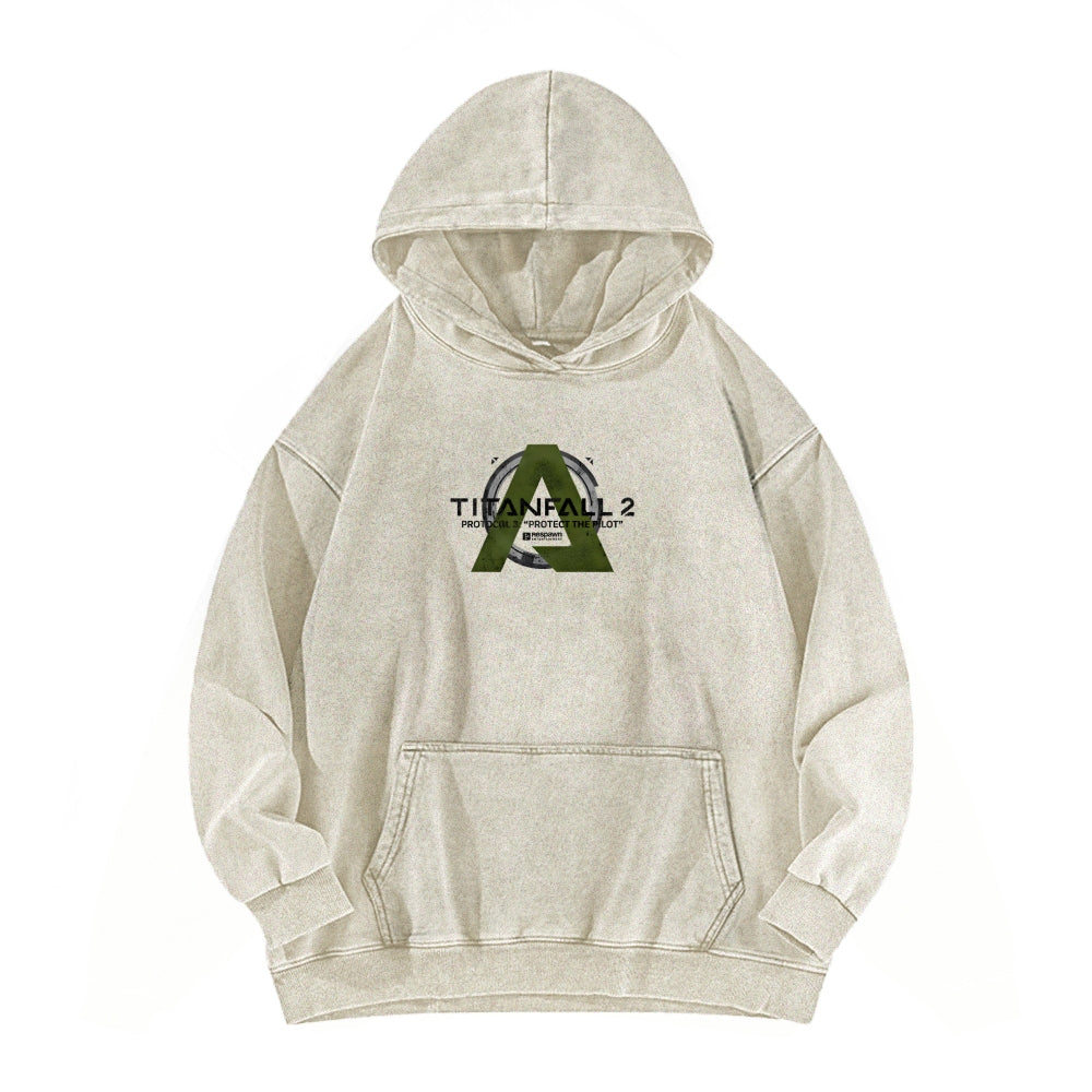 TITANFALL Unisex Washed Hoodie 2601007904