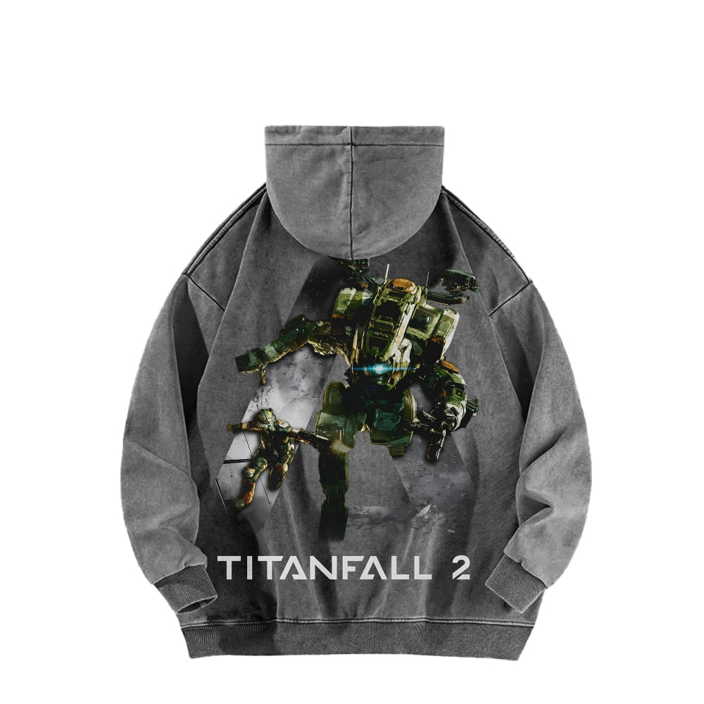 TITANFALL Unisex Washed Hoodie 2601007904