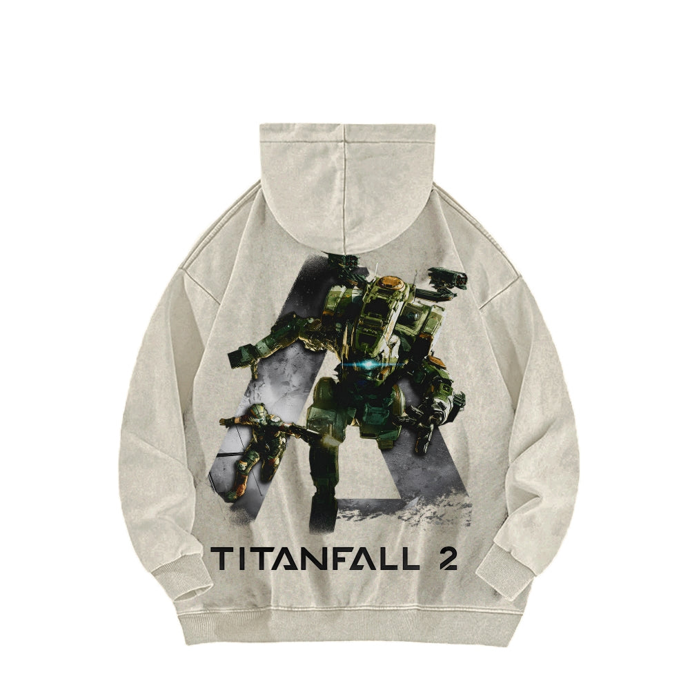 TITANFALL Unisex Washed Hoodie 2601007904