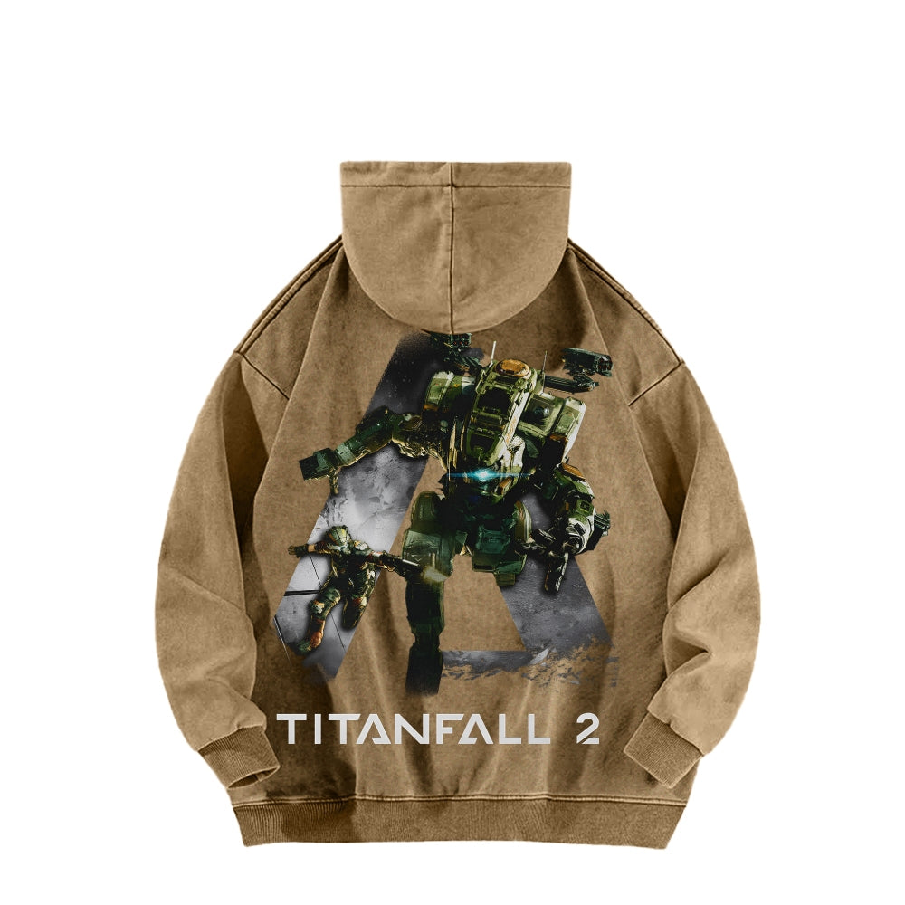 TITANFALL Unisex Washed Hoodie 2601007904
