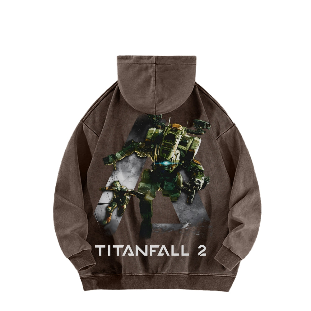 TITANFALL Unisex Washed Hoodie 2601007904