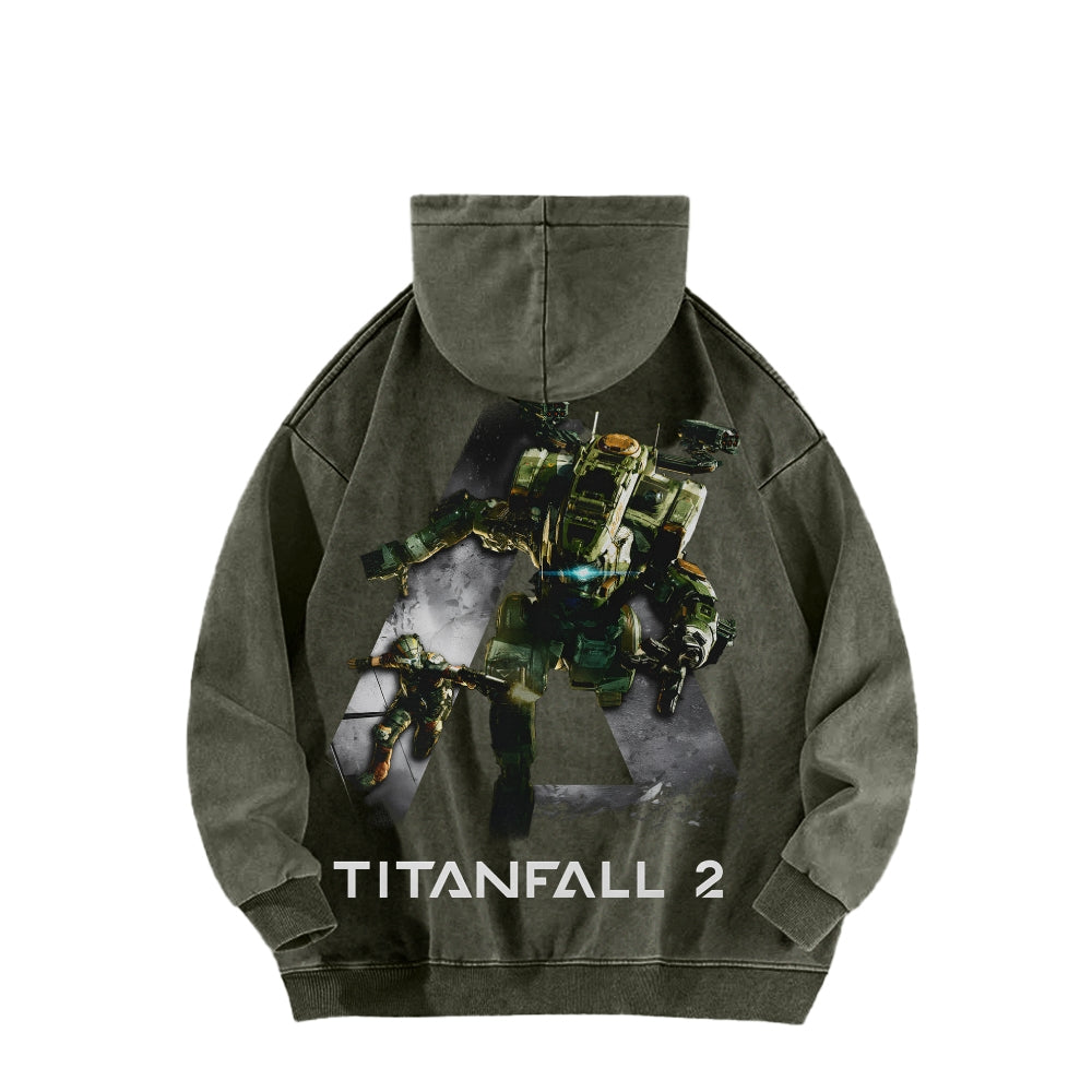 TITANFALL Unisex Washed Hoodie 2601007904