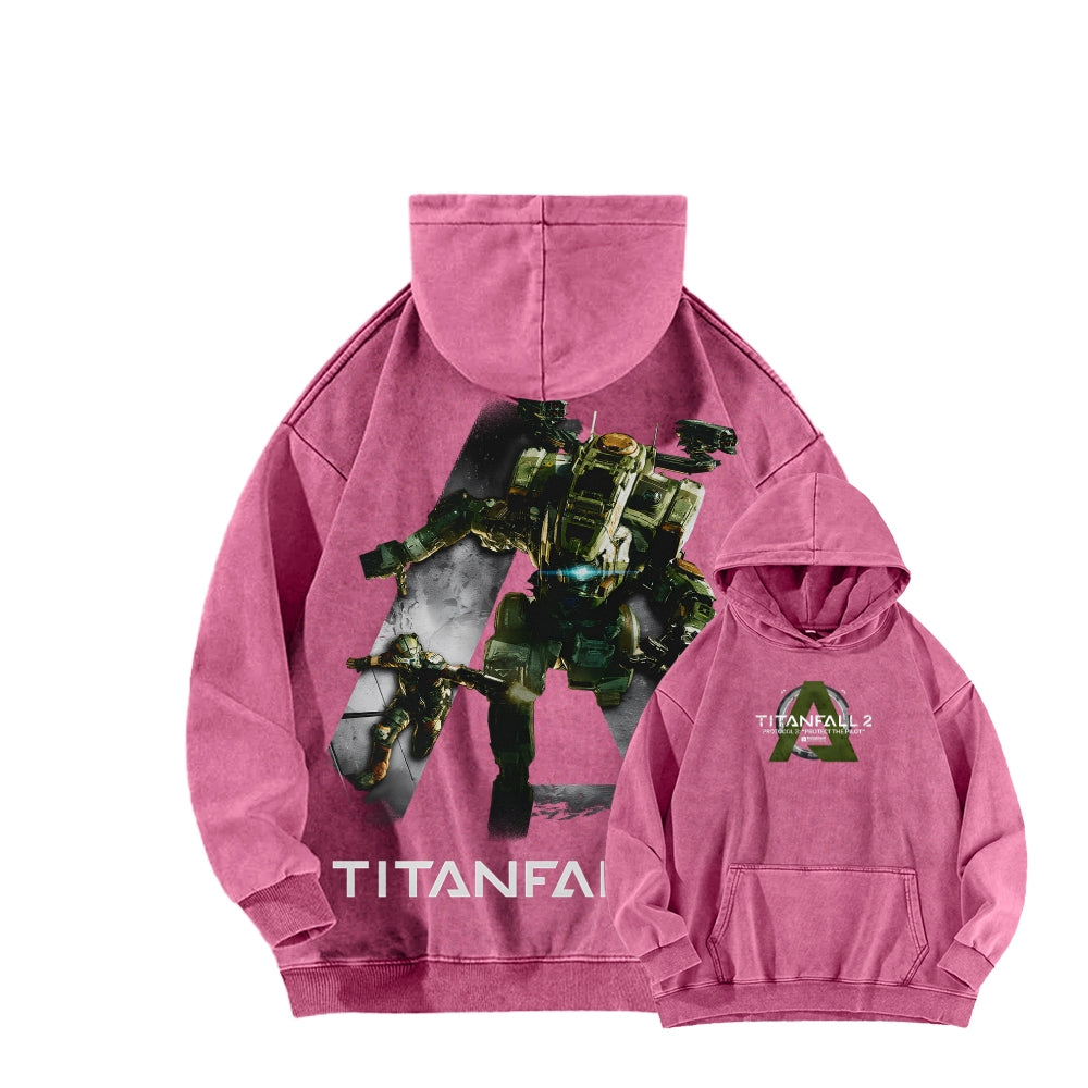 TITANFALL Unisex Washed Hoodie 2601007904