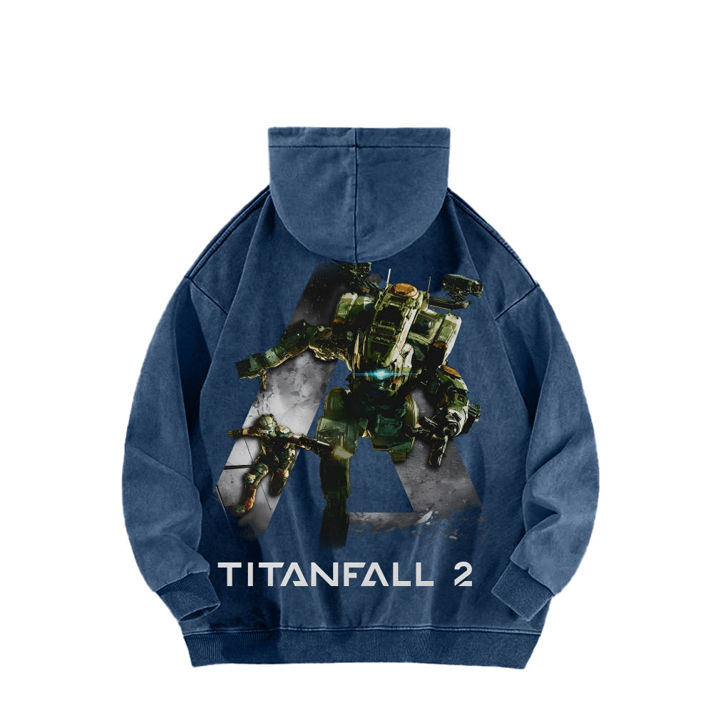 TITANFALL Unisex Washed Hoodie 2601007904