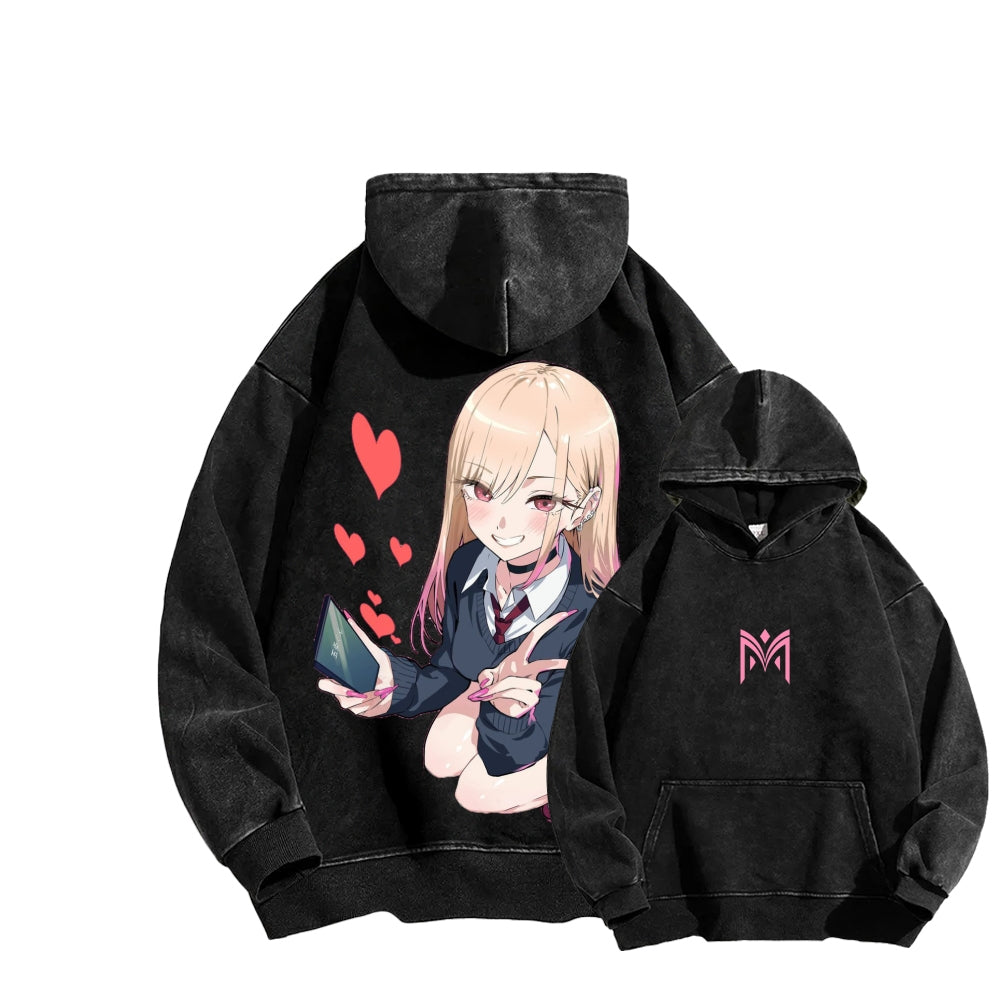 My Dress-Up Darling Marin Kitagawa Unisex Washed Hoodie 2601008033