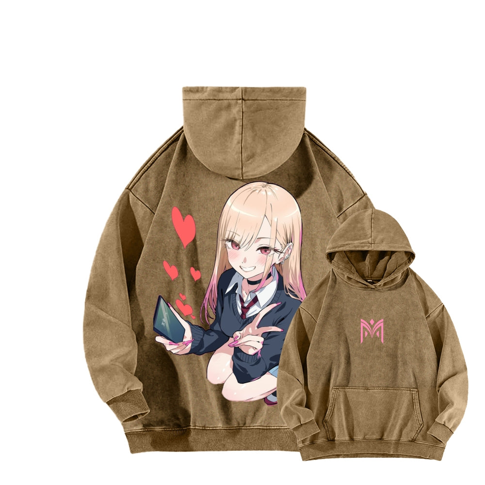 My Dress-Up Darling Marin Kitagawa Unisex Washed Hoodie 2601008033