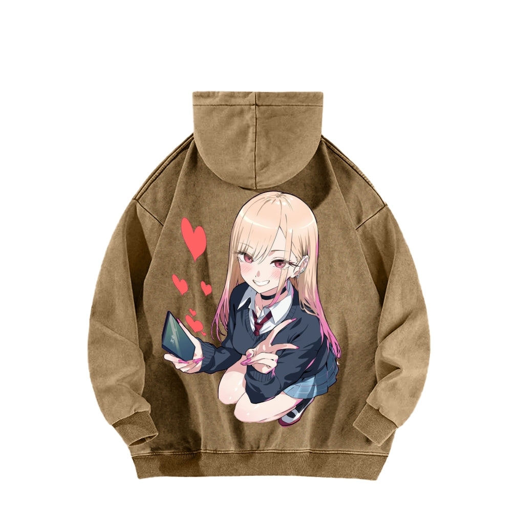 My Dress-Up Darling Marin Kitagawa Unisex Washed Hoodie 2601008033