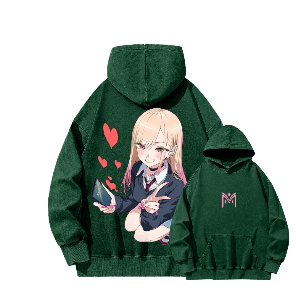 My Dress-Up Darling Marin Kitagawa Unisex Washed Hoodie 2601008033