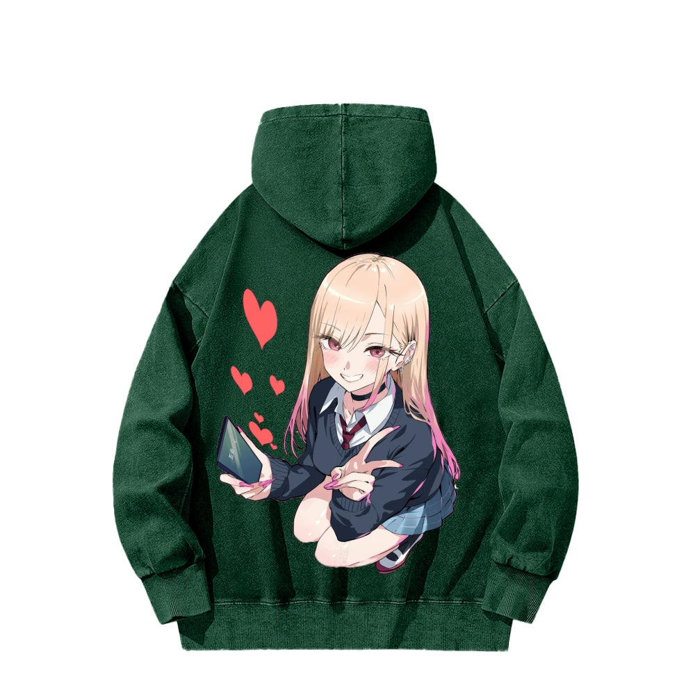 My Dress-Up Darling Marin Kitagawa Unisex Washed Hoodie 2601008033