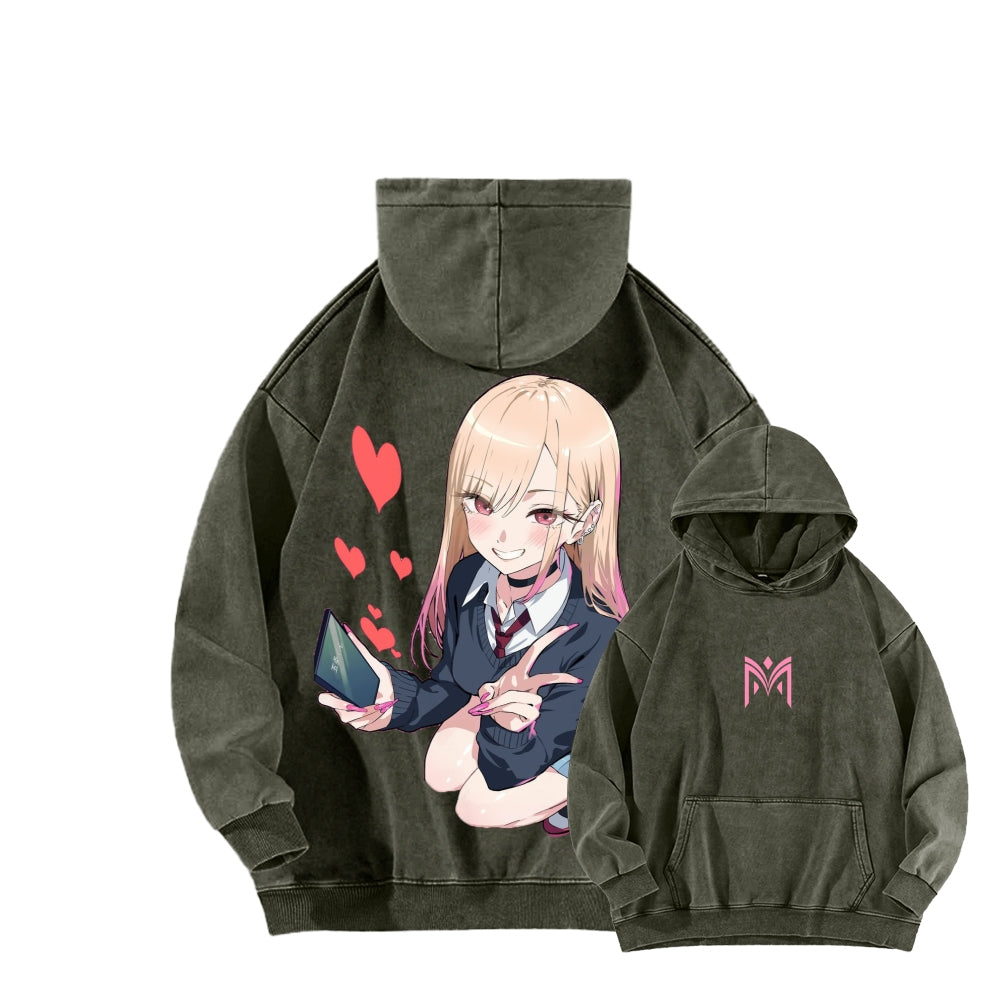 My Dress-Up Darling Marin Kitagawa Unisex Washed Hoodie 2601008033