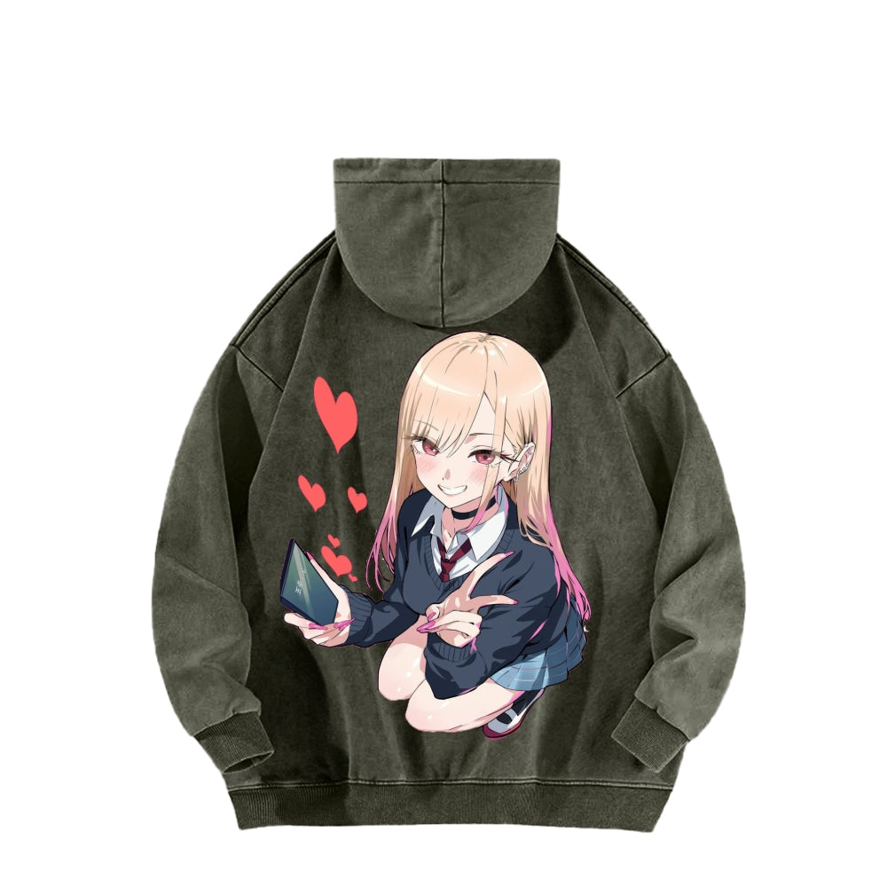 My Dress-Up Darling Marin Kitagawa Unisex Washed Hoodie 2601008033