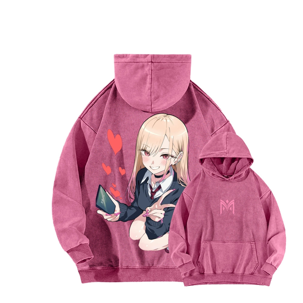 My Dress-Up Darling Marin Kitagawa Unisex Washed Hoodie 2601008033