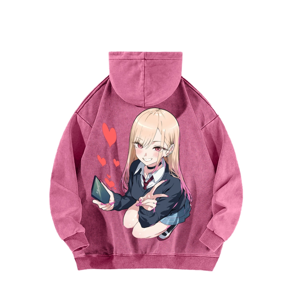 My Dress-Up Darling Marin Kitagawa Unisex Washed Hoodie 2601008033