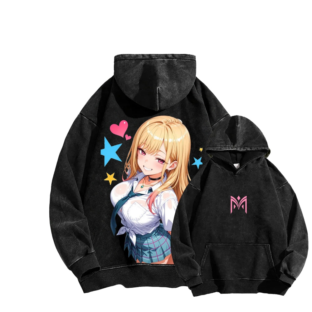 My Dress-Up Darling Marin Kitagawa Unisex Washed Hoodie 2601008035