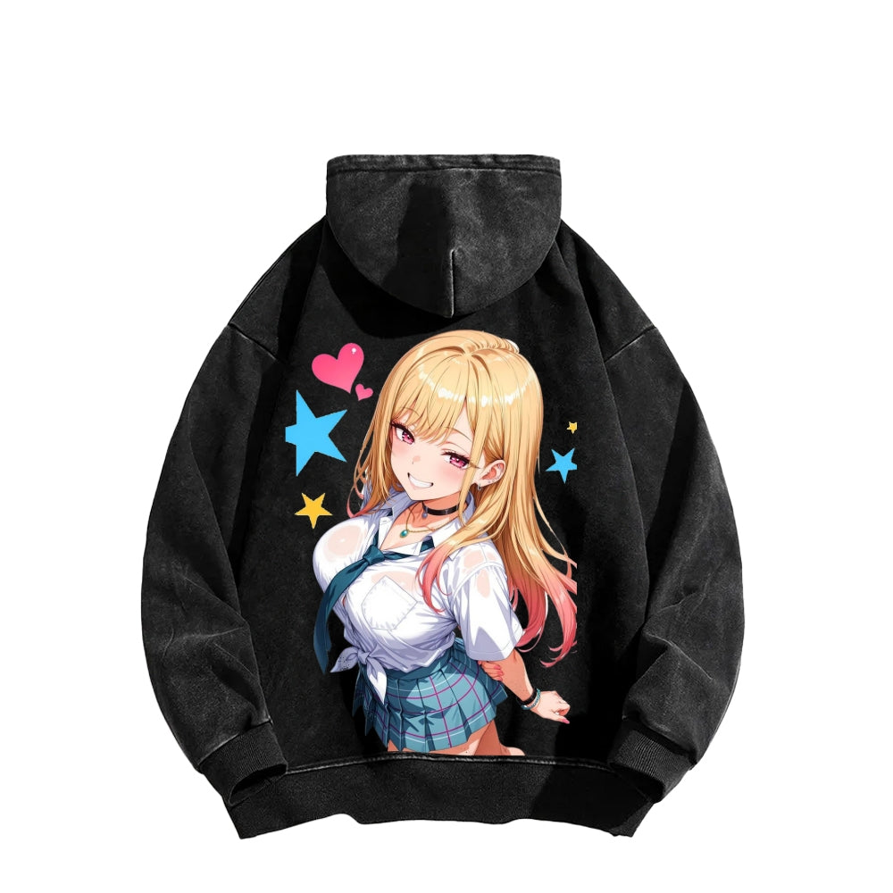 My Dress-Up Darling Marin Kitagawa Unisex Washed Hoodie 2601008035