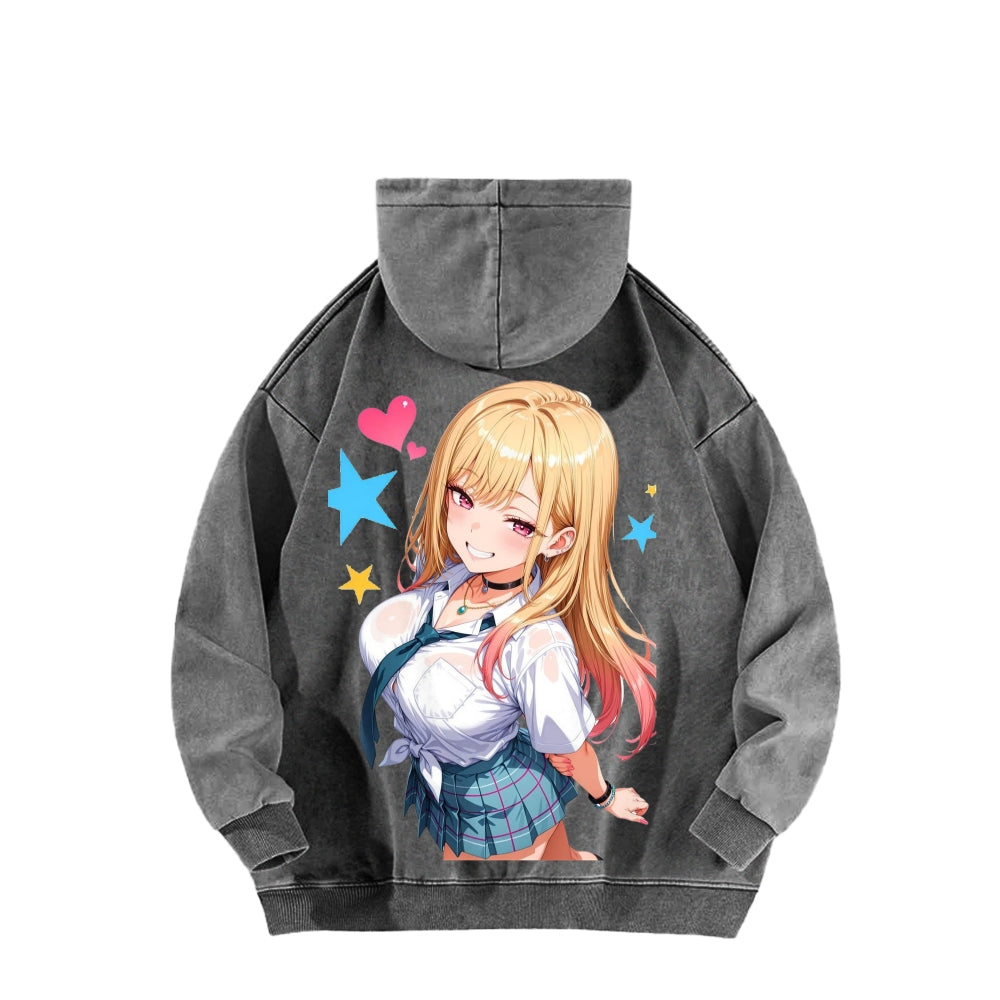 My Dress-Up Darling Marin Kitagawa Unisex Washed Hoodie 2601008035