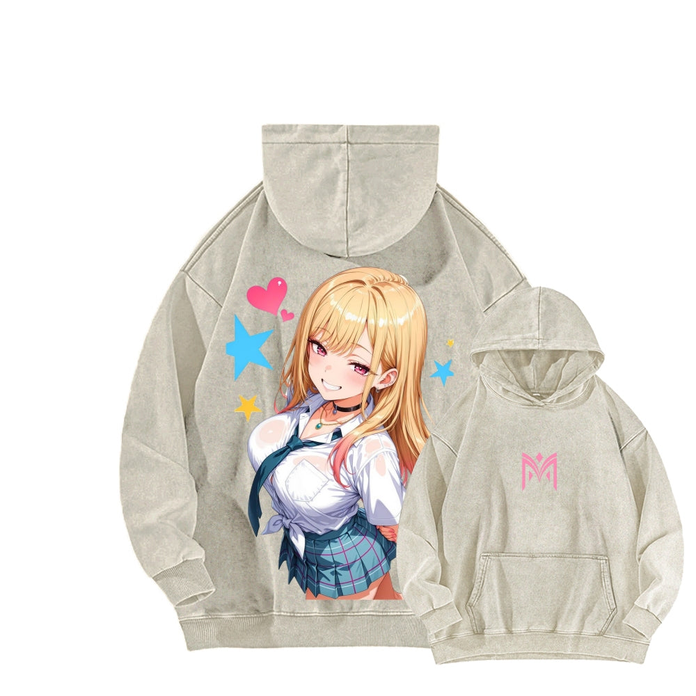 My Dress-Up Darling Marin Kitagawa Unisex Washed Hoodie 2601008035
