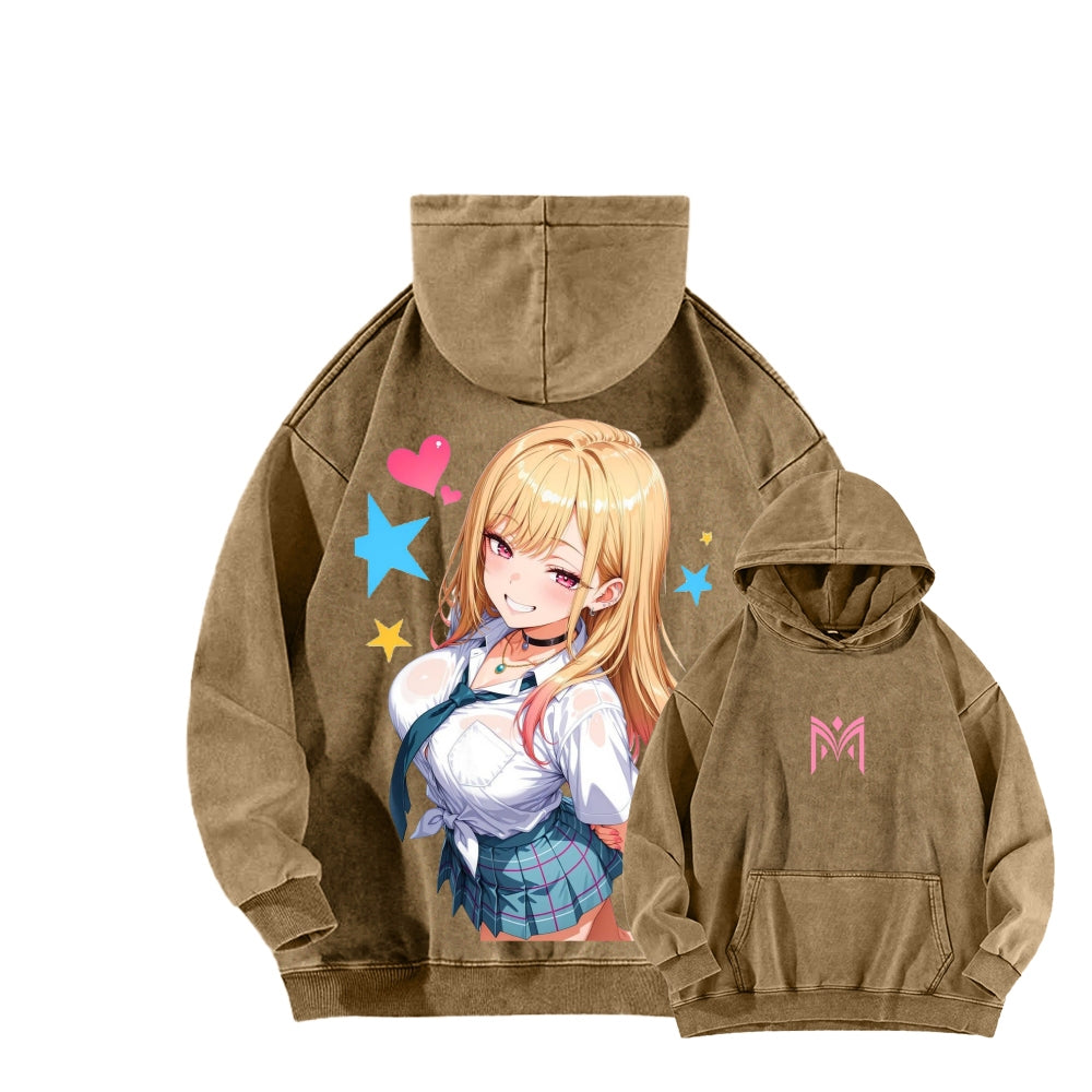 My Dress-Up Darling Marin Kitagawa Unisex Washed Hoodie 2601008035