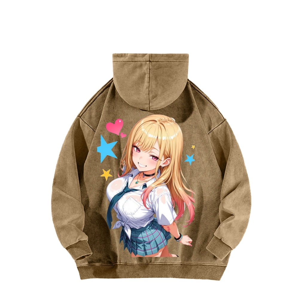 My Dress-Up Darling Marin Kitagawa Unisex Washed Hoodie 2601008035