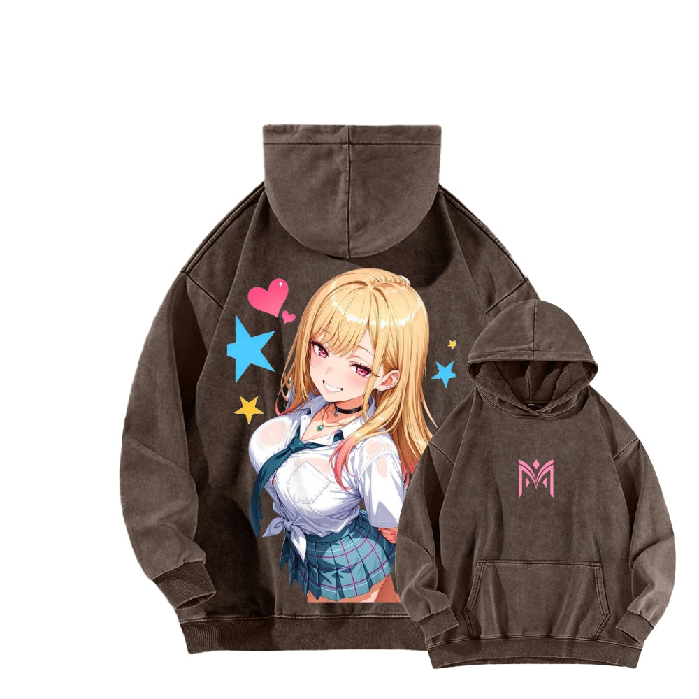 My Dress-Up Darling Marin Kitagawa Unisex Washed Hoodie 2601008035