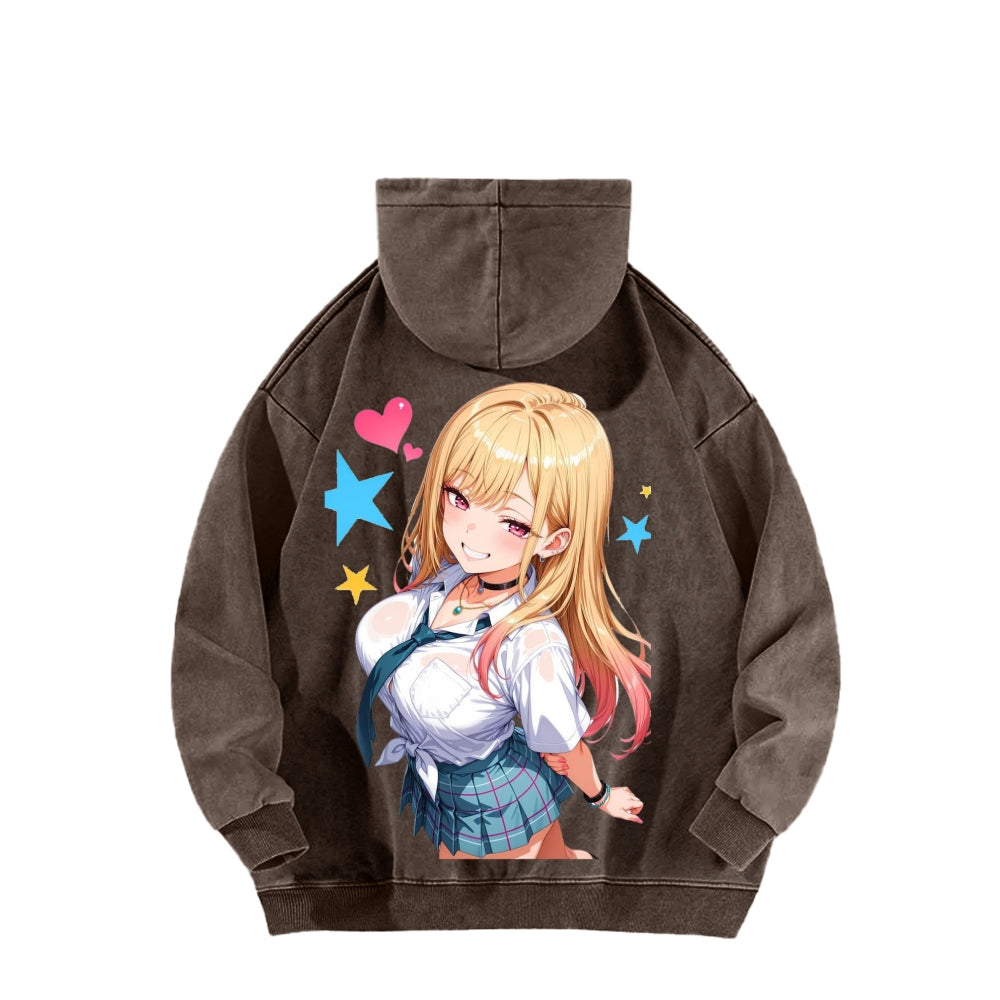 My Dress-Up Darling Marin Kitagawa Unisex Washed Hoodie 2601008035