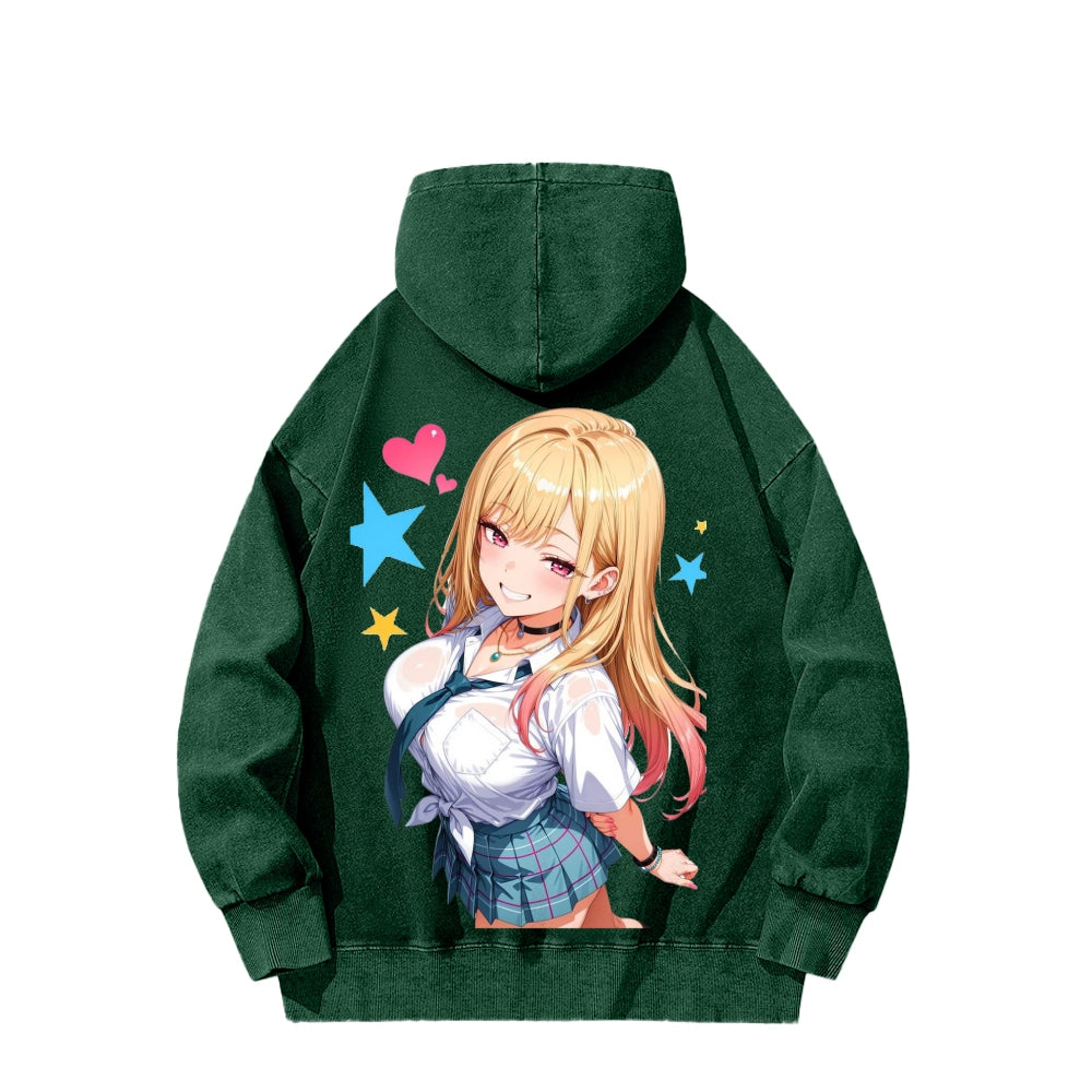 My Dress-Up Darling Marin Kitagawa Unisex Washed Hoodie 2601008035