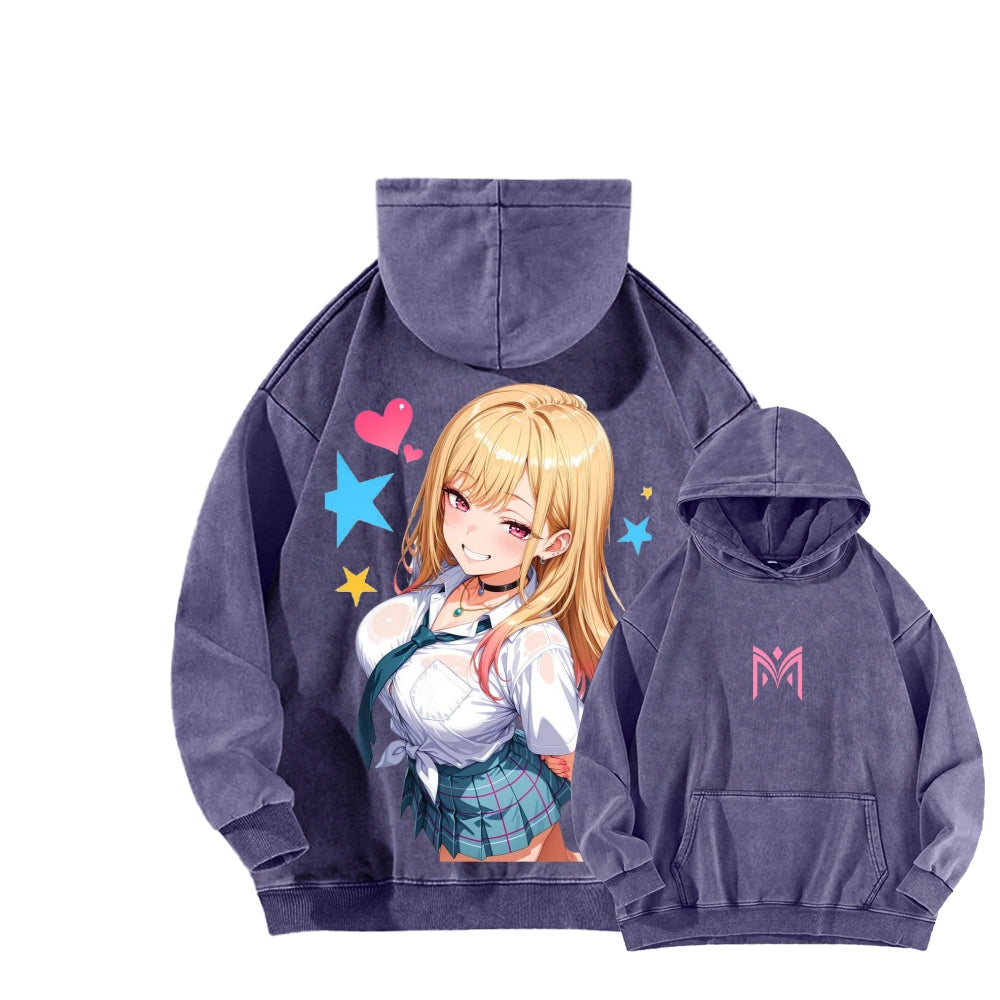 My Dress-Up Darling Marin Kitagawa Unisex Washed Hoodie 2601008035