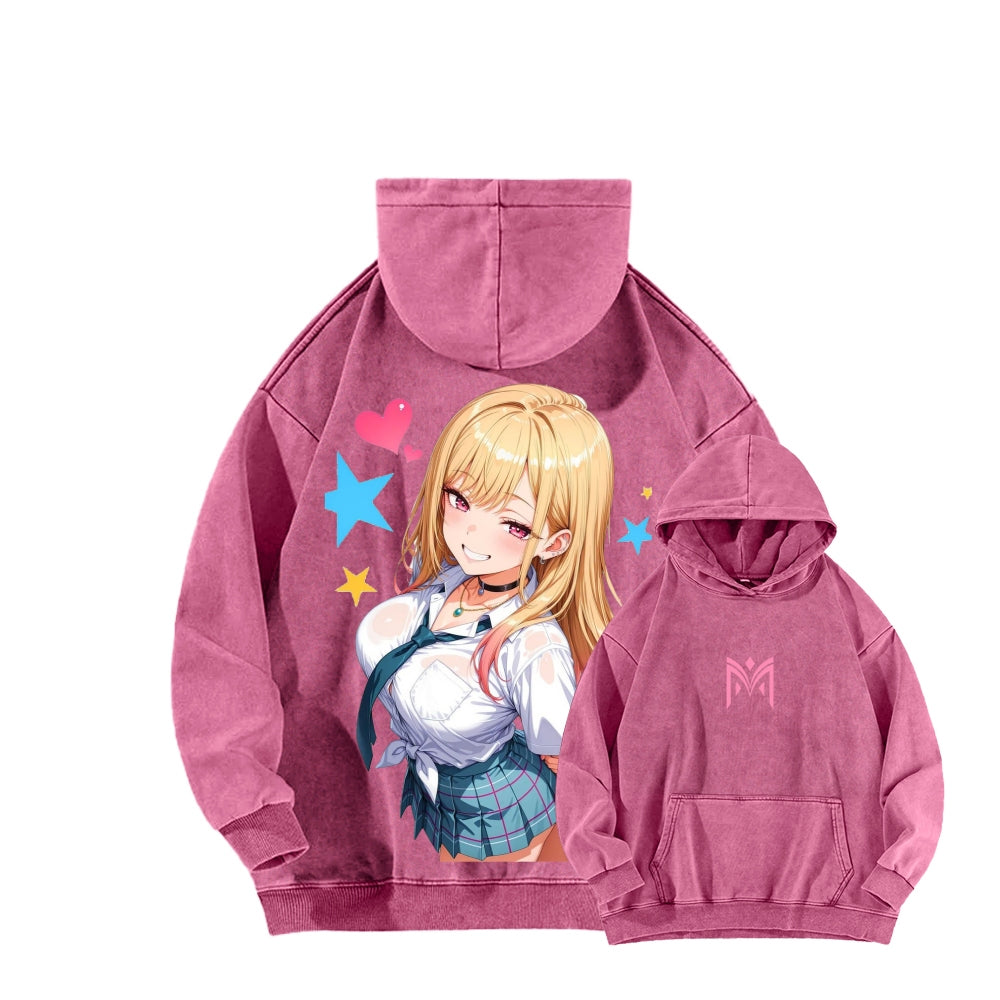 My Dress-Up Darling Marin Kitagawa Unisex Washed Hoodie 2601008035