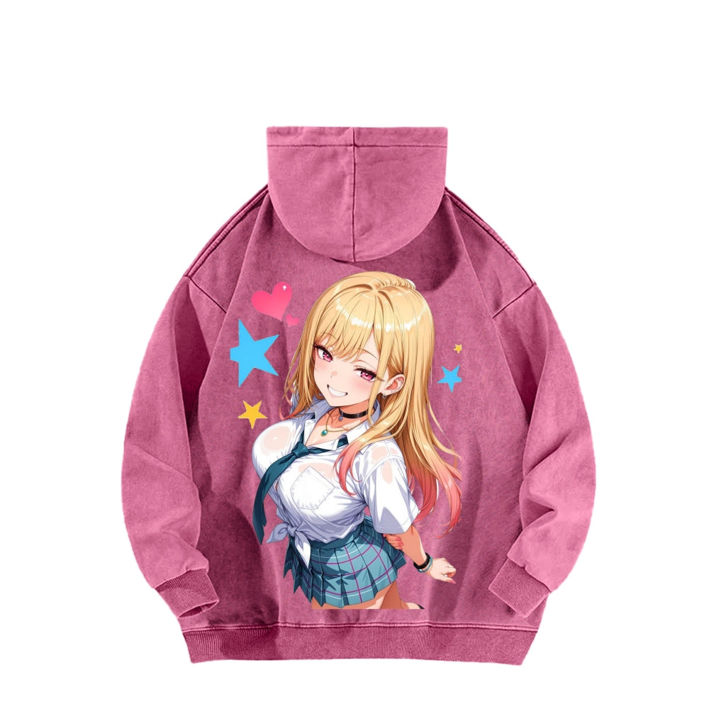 My Dress-Up Darling Marin Kitagawa Unisex Washed Hoodie 2601008035