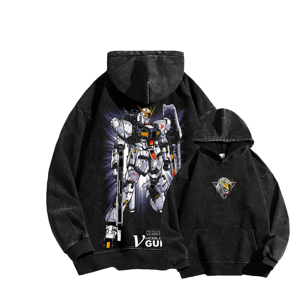 Gundam Unisex Washed Hoodie 2601008083