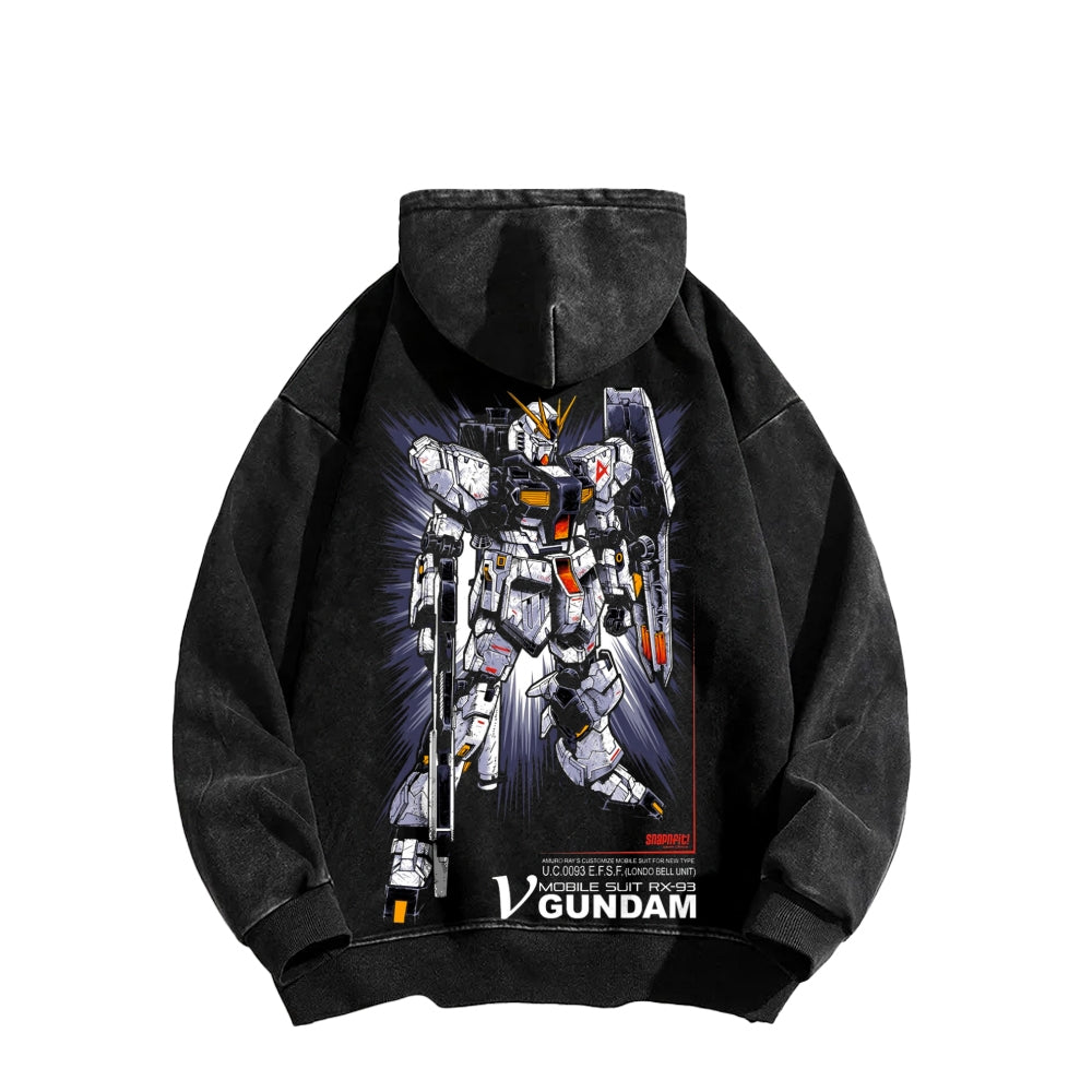 Gundam Unisex Washed Hoodie 2601008083