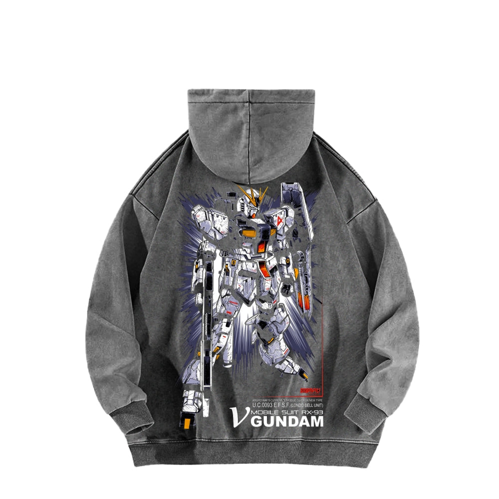 Gundam Unisex Washed Hoodie 2601008083