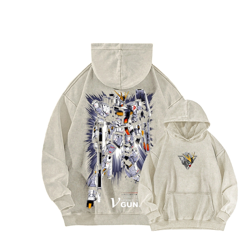 Gundam Unisex Washed Hoodie 2601008083