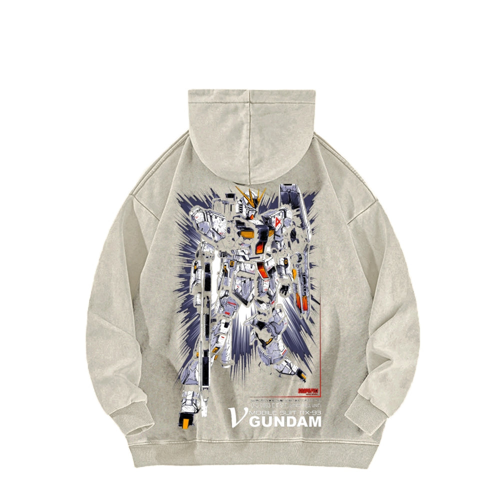 Gundam Unisex Washed Hoodie 2601008083