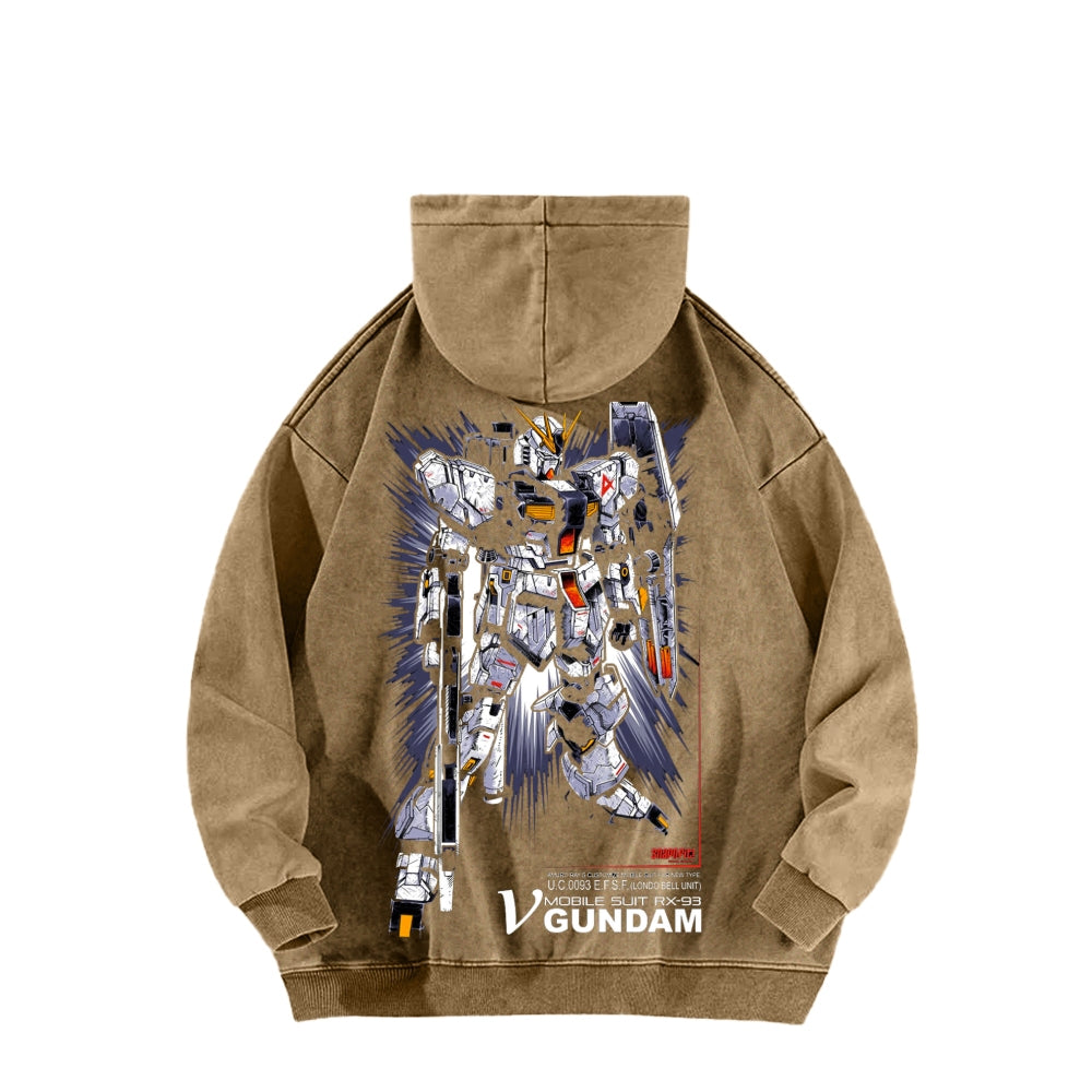 Gundam Unisex Washed Hoodie 2601008083