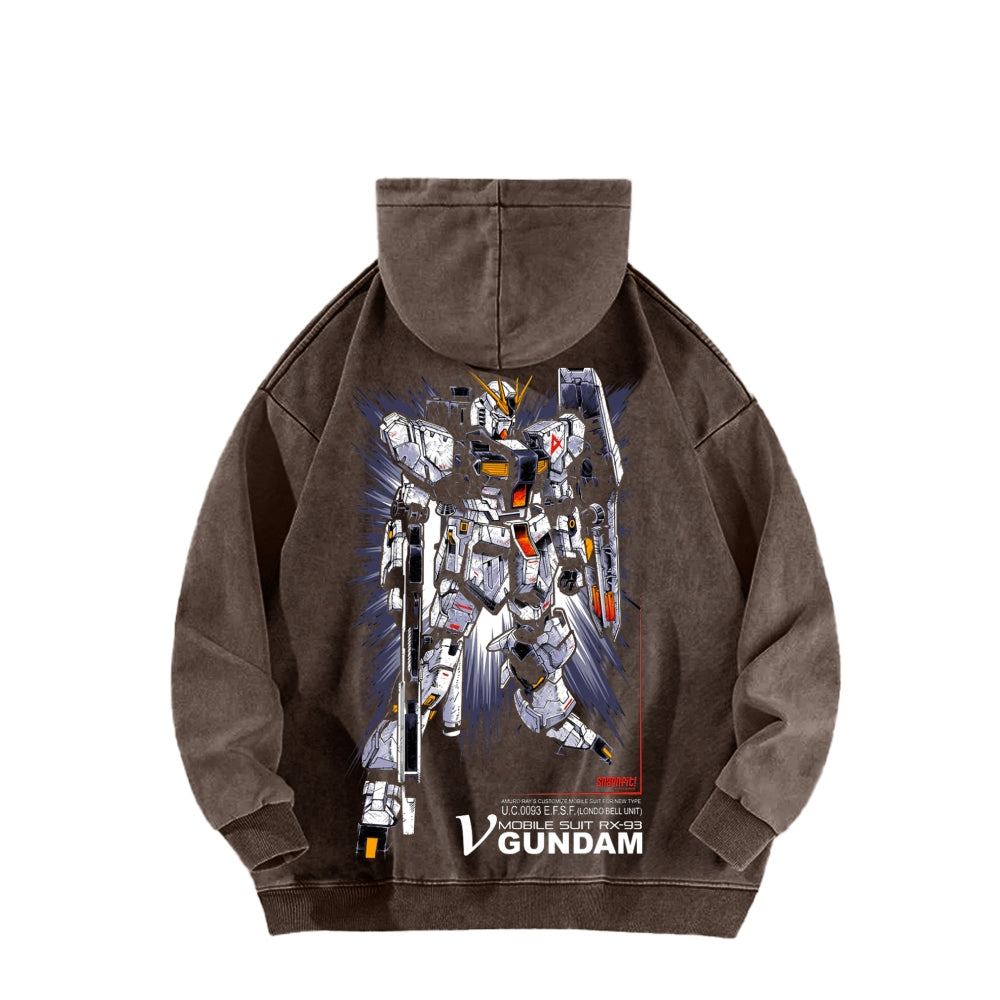 Gundam Unisex Washed Hoodie 2601008083