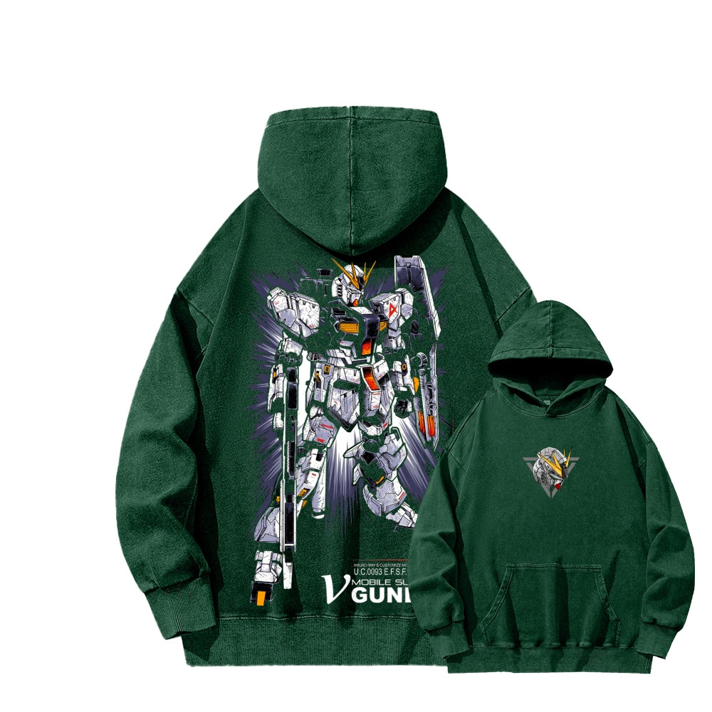 Gundam Unisex Washed Hoodie 2601008083