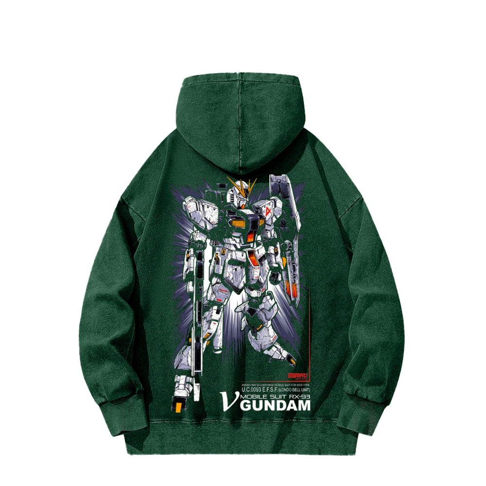 Gundam Unisex Washed Hoodie 2601008083