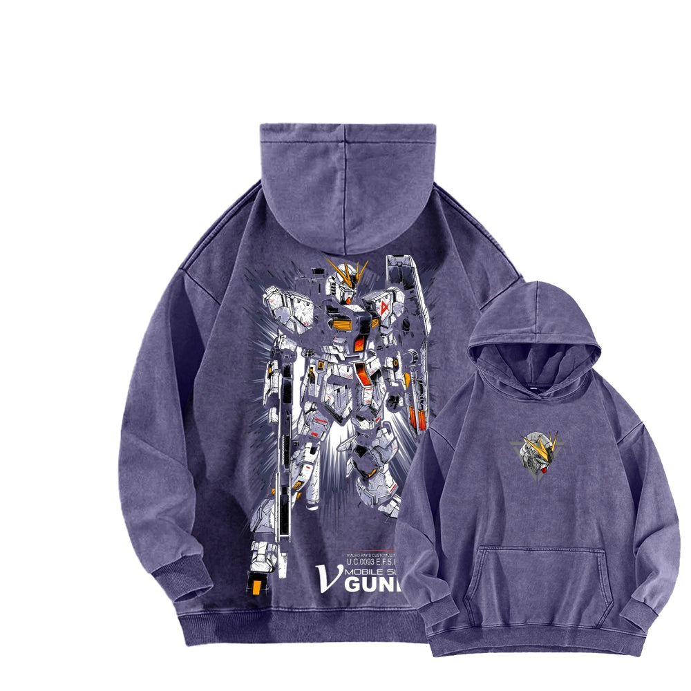 Gundam Unisex Washed Hoodie 2601008083