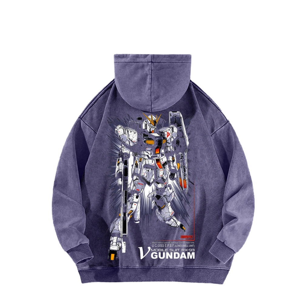 Gundam Unisex Washed Hoodie 2601008083