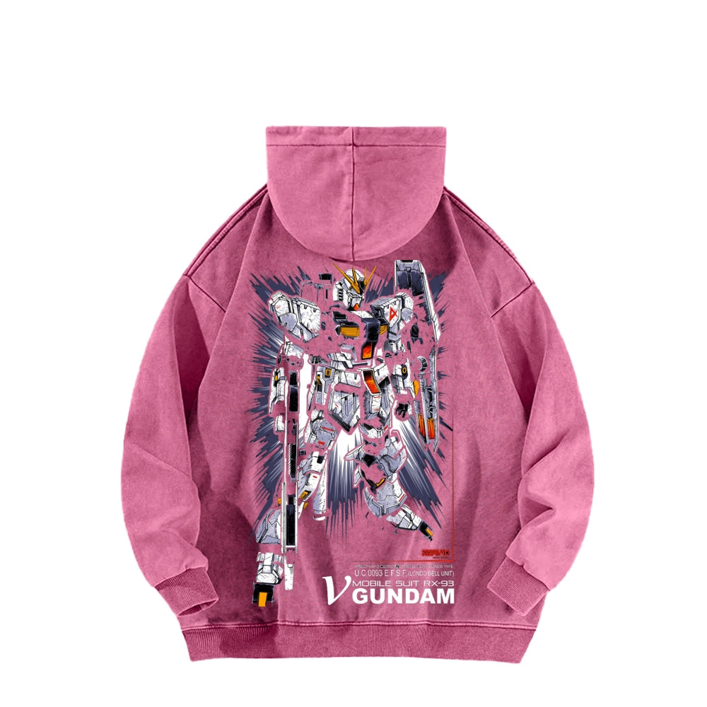 Gundam Unisex Washed Hoodie 2601008083
