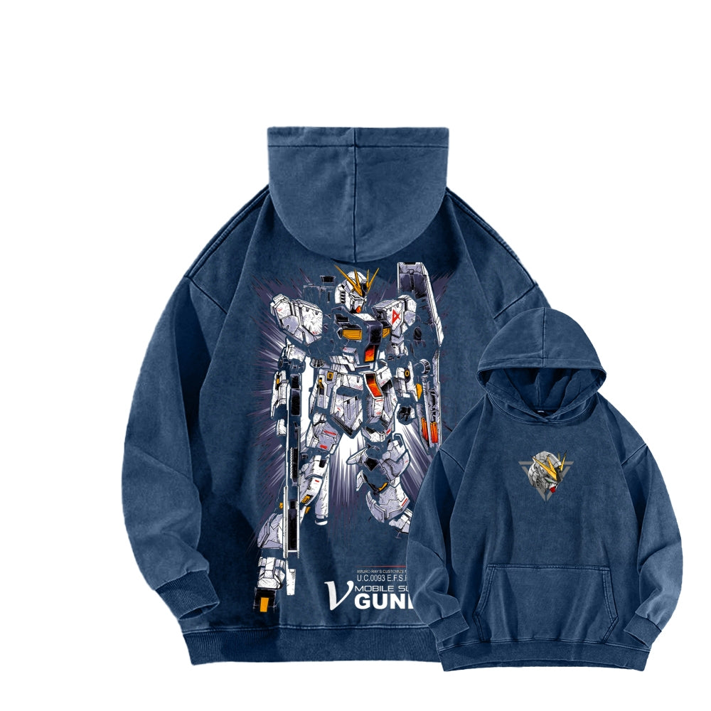 Gundam Unisex Washed Hoodie 2601008083