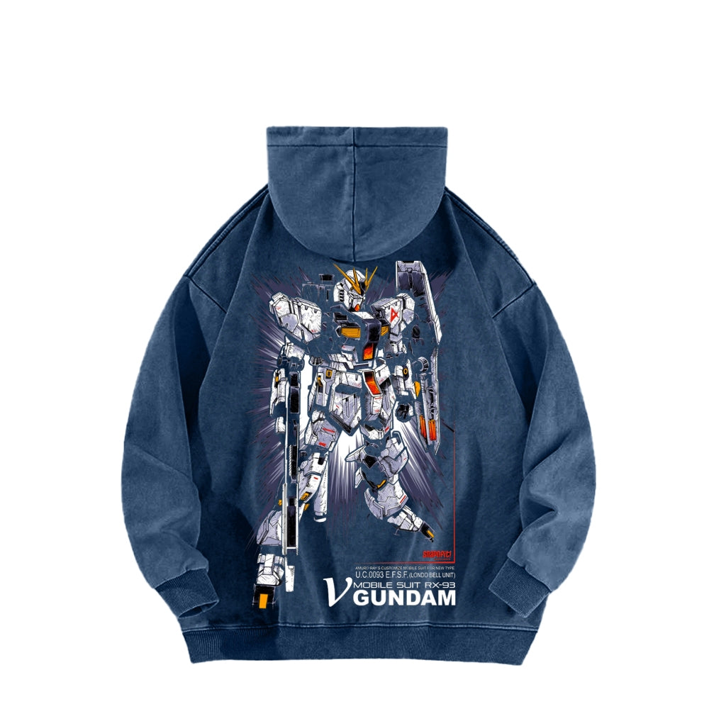 Gundam Unisex Washed Hoodie 2601008083